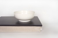 graphite grey tray with pillow