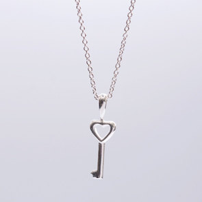 CHANGE - make a wish- symbol necklace- handmade sterling silver 925 pendant on 40cm long silver chain