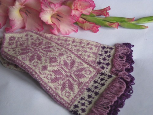 Warm women's wool mittens, handmade with love in Latvia. Hand knitted wool mittens, latvian mittens, knitted patterned mittens,arm warmer,