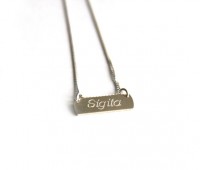 LIMITED EDITION- Personalized Name Bracelet- sterling silver 925 pendant and Baltic Amber on leather cord1