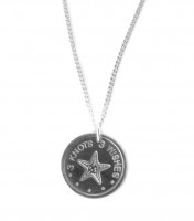 Long sterling silver 925 coin pendant neckace, 80cm long chain- Choose Any4