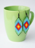 Mystic Aim Colorful Seed Bead Earrings