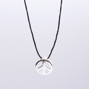 Sterling silver 925 bracelet- pendant on leather cord - Birthday Charm1