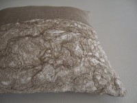 Grey linen Burlap pillowcase