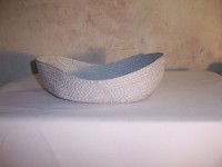 Ecco friendly basket for bread Burlap grey Linen handmade basket