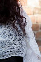 Long women scarf White