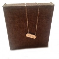 Personalized Name Necklace - sterling silver 925 pendant on 40cm long chain2